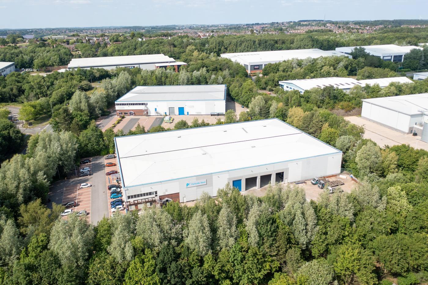 Byron House, 4 Willow Drive, Sherwood Park, Annesley — Parkside Steel headquarters aerial view